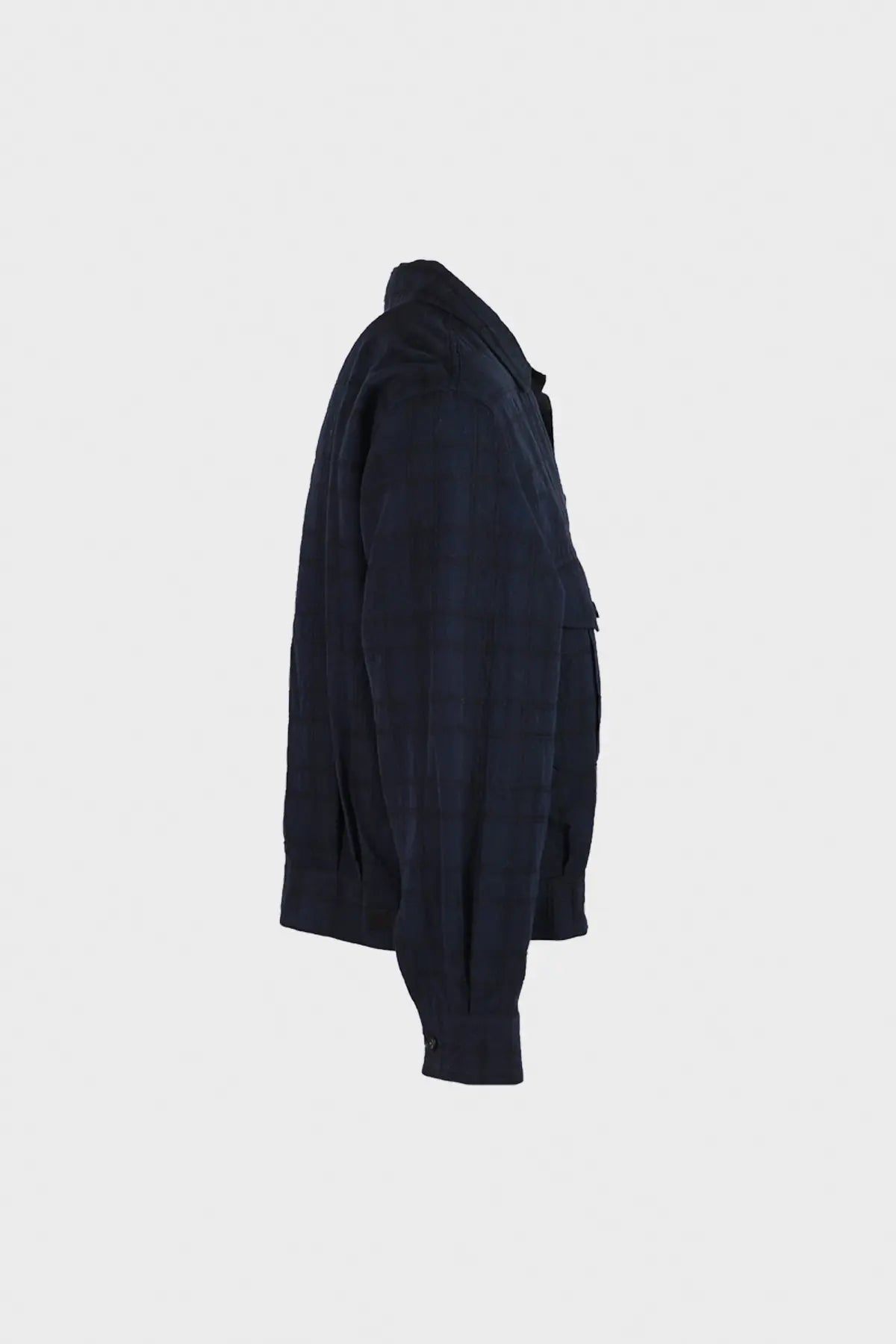 Eastlogue - Battle Dress Jacket - Navy Linen Check - Canoe Club