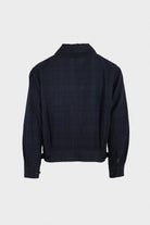 Eastlogue - Battle Dress Jacket - Navy Linen Check - Canoe Club