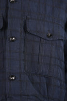 Eastlogue - Battle Dress Jacket - Navy Linen Check - Canoe Club