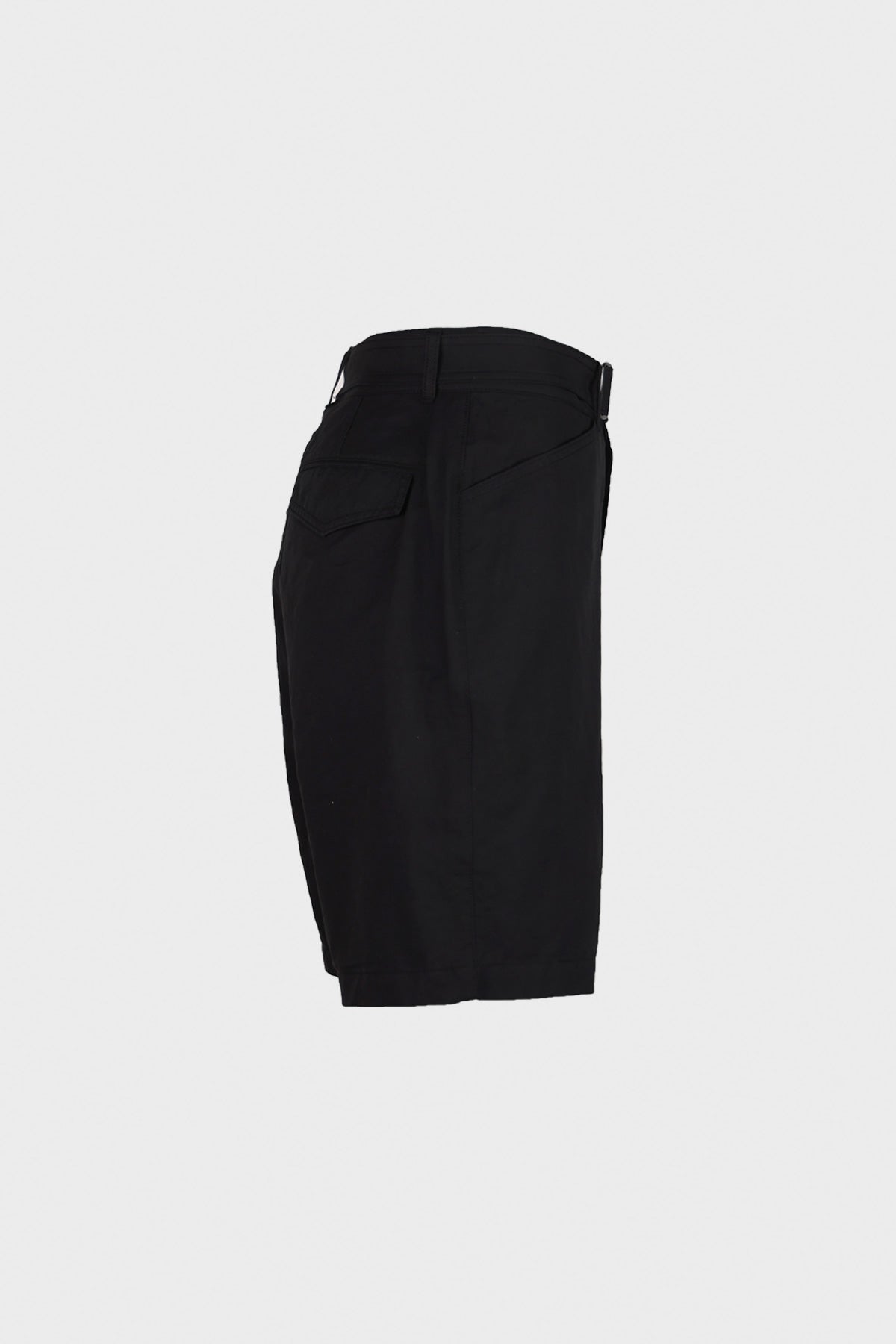 Eastlogue - Belted Shorts - Black Linen - Canoe Club