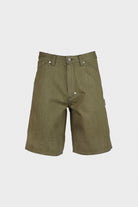 Eastlogue - Carpenter Shorts - Olive Denim - Canoe Club