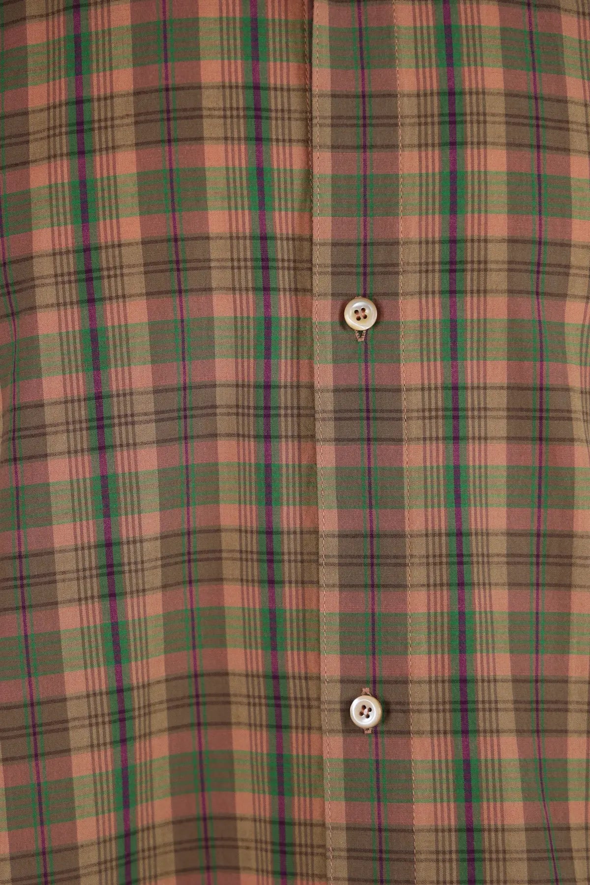 Eastlogue - Magazine Pouch Shirt - Salmon Green Check - Canoe Club