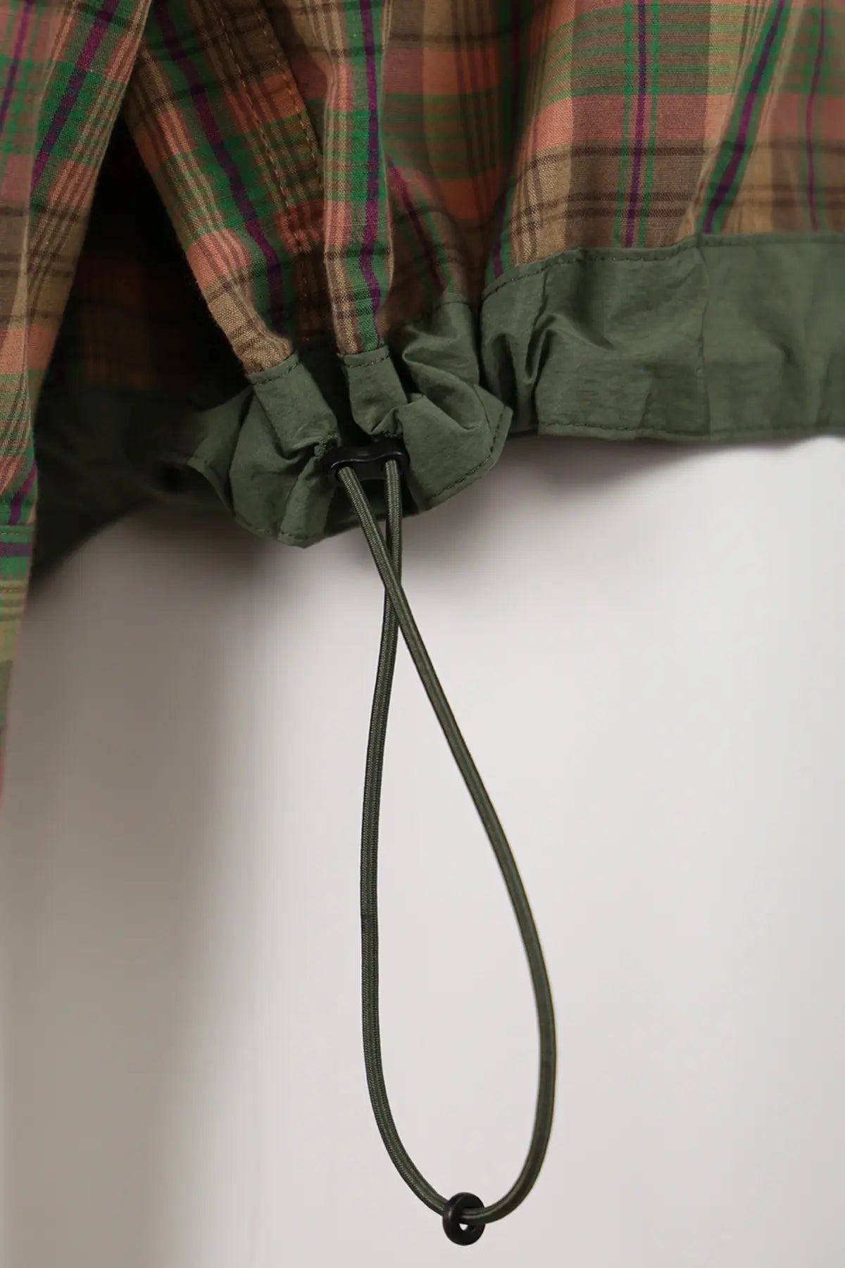 Eastlogue - Magazine Pouch Shirt - Salmon Green Check - Canoe Club