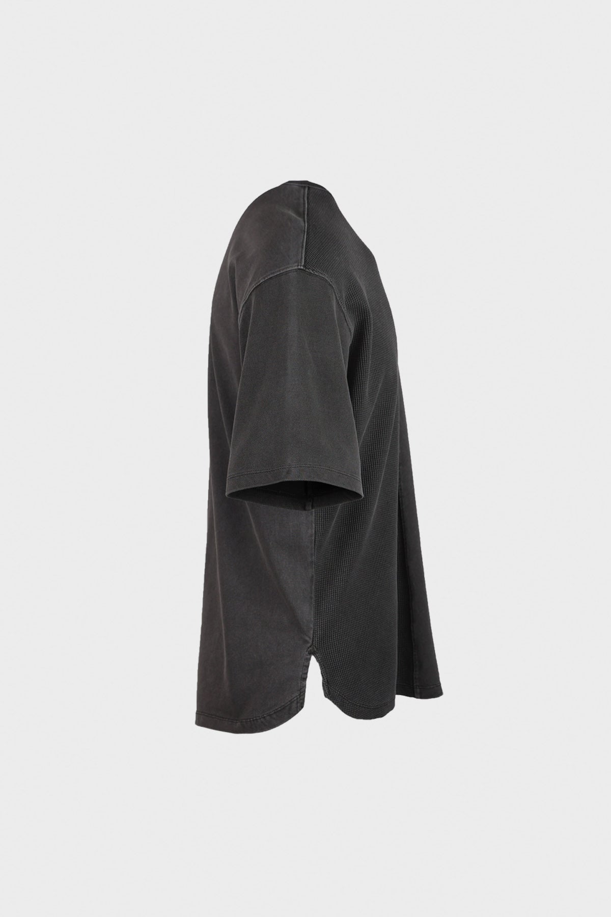 Eastlogue - Multi-Fabric Loose-Fit T-Shirt - Charcoal - Canoe Club
