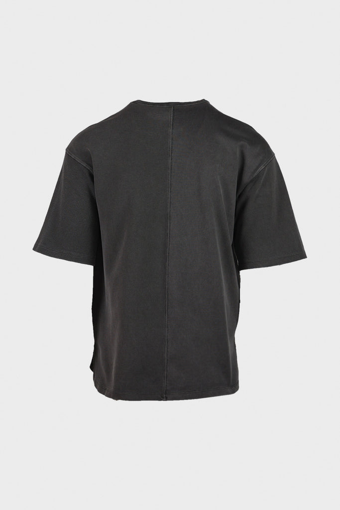 Eastlogue - Multi-Fabric Loose-Fit T-Shirt - Charcoal - Canoe Club
