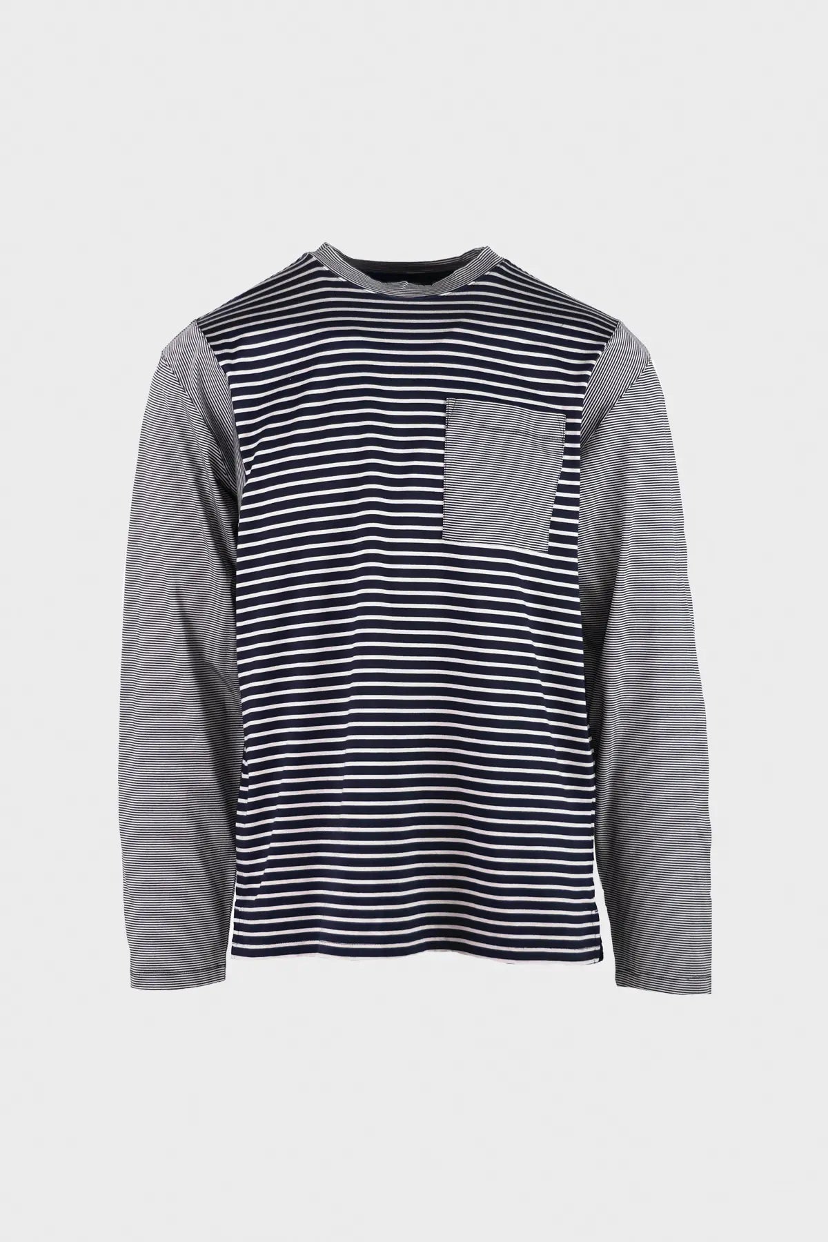 Eastlogue - Strike Bowling Longsleeve Shirt - Navy/Grey - Canoe Club