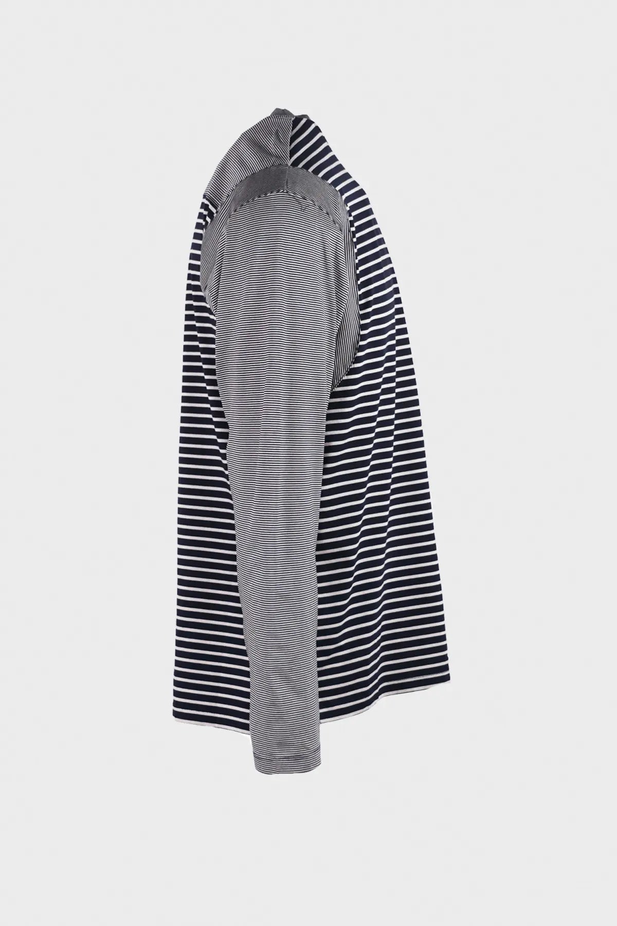 Eastlogue - Strike Bowling Longsleeve Shirt - Navy/Grey - Canoe Club
