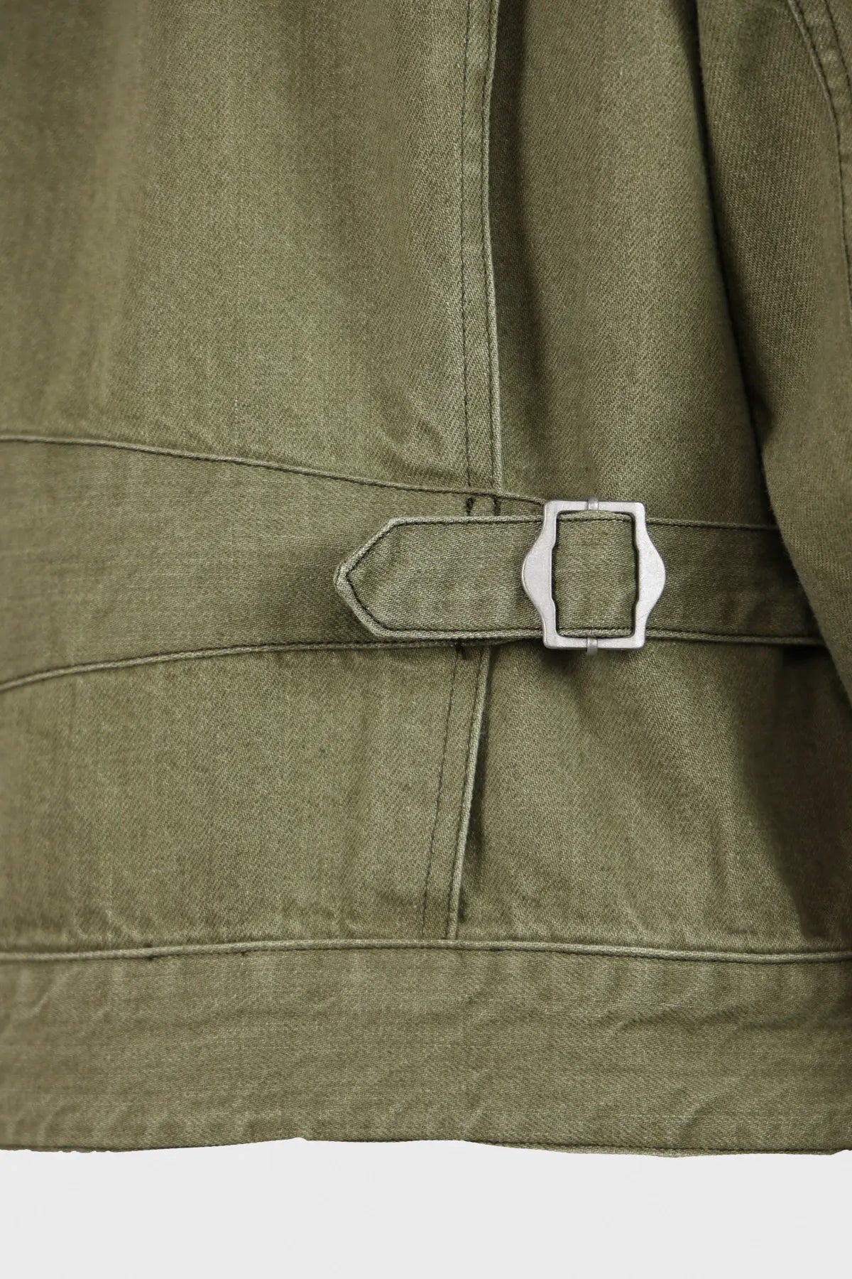 Eastlogue - Western Trucker Jacket - Olive Denim - Canoe Club