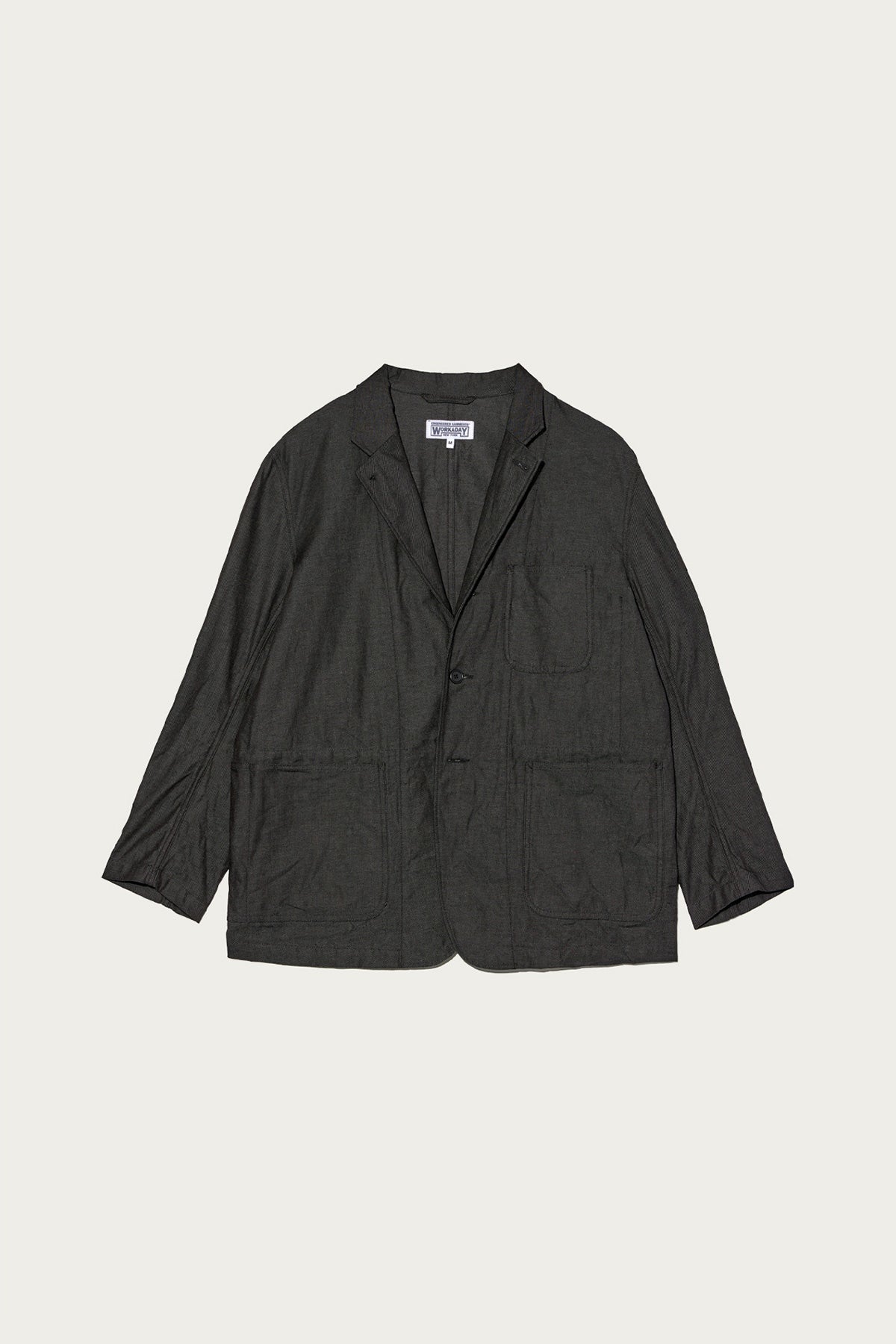 Engineered Garments Workaday MED Blazer | Charcoal Cotton Heavy