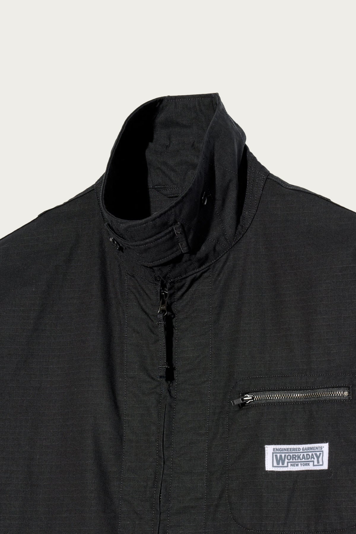 Engineered Garments Workaday Short Jacket | Black Cotton Ripstop