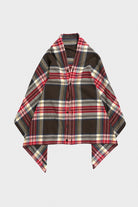 Engineered Garments - Button Shawl - Brown Cotton Heavy Twill Plaid - Canoe Club