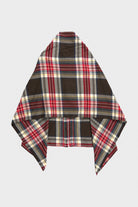 Engineered Garments - Button Shawl - Brown Cotton Heavy Twill Plaid - Canoe Club