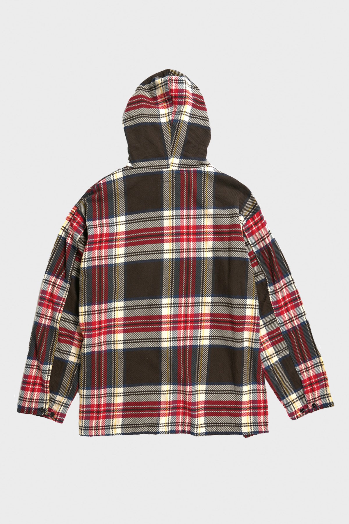 Engineered Garments - Cagoule Shirt - Brown Cotton Heavy Twill Plaid - Canoe Club
