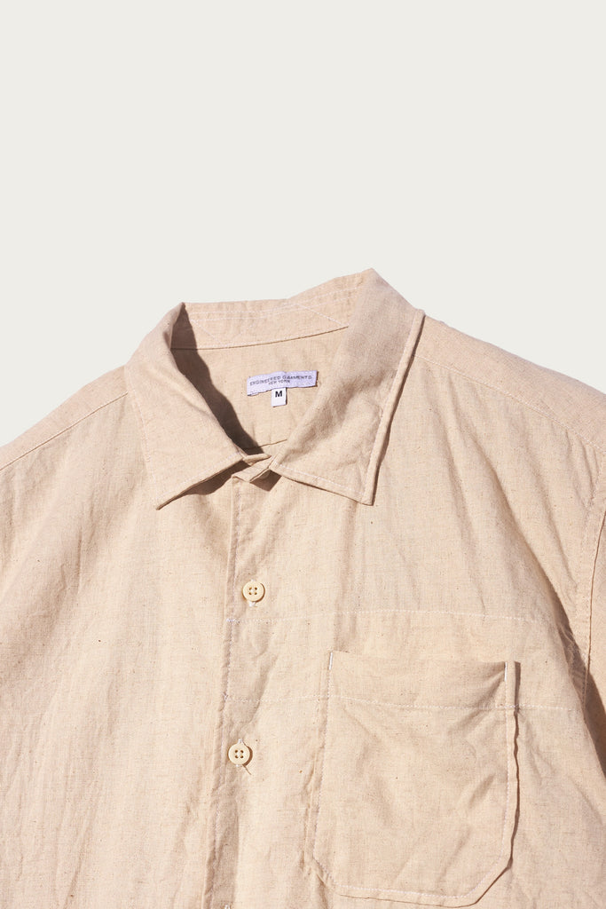 Engineered Garments - Camp Shirt - Natural CL Sheeting - Canoe Club