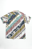 Engineered Garments - Camp Shirt - Navy Cotton Diagonal Print - Canoe Club