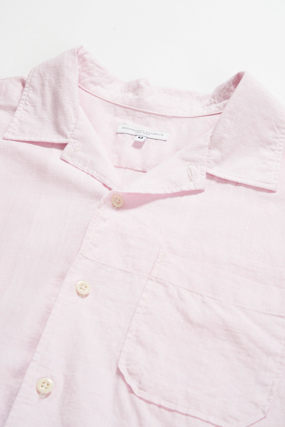 Engineered Garments - Camp Shirt - Pink Cotton Handkerchief - Canoe Club