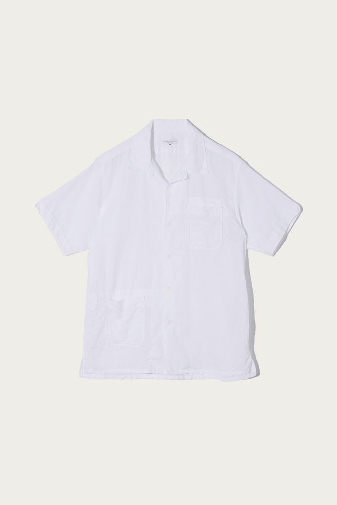 Engineered Garments - Camp Shirt - White Hankerchief Linen - Canoe Club