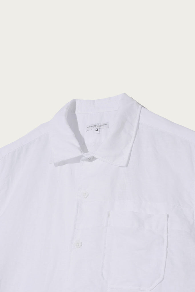 Engineered Garments - Camp Shirt - White Hankerchief Linen - Canoe Club