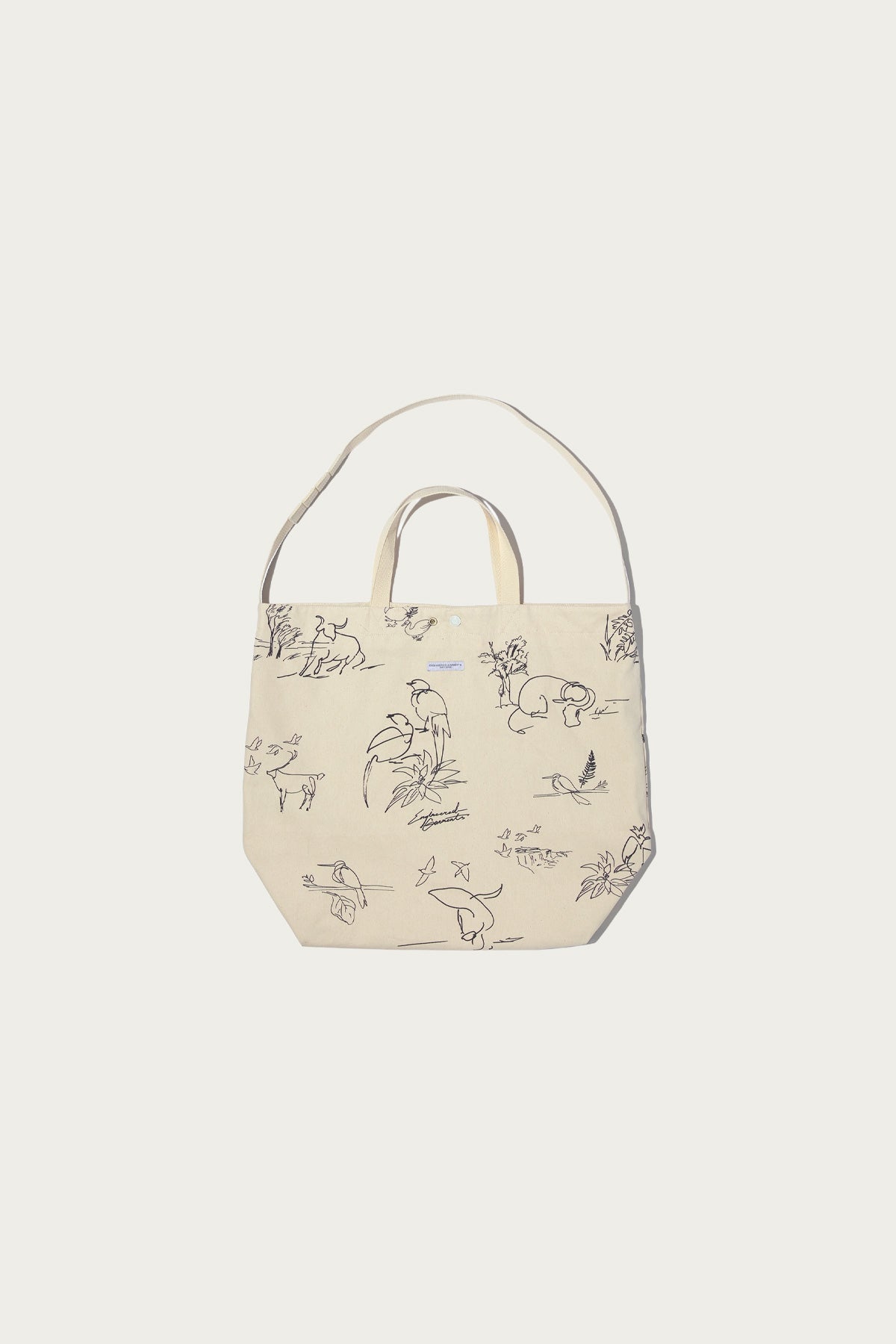 Engineered Garments - Carry All Tote Reversible - Natural Animal Print 6.5oz Flat Twill - Canoe Club