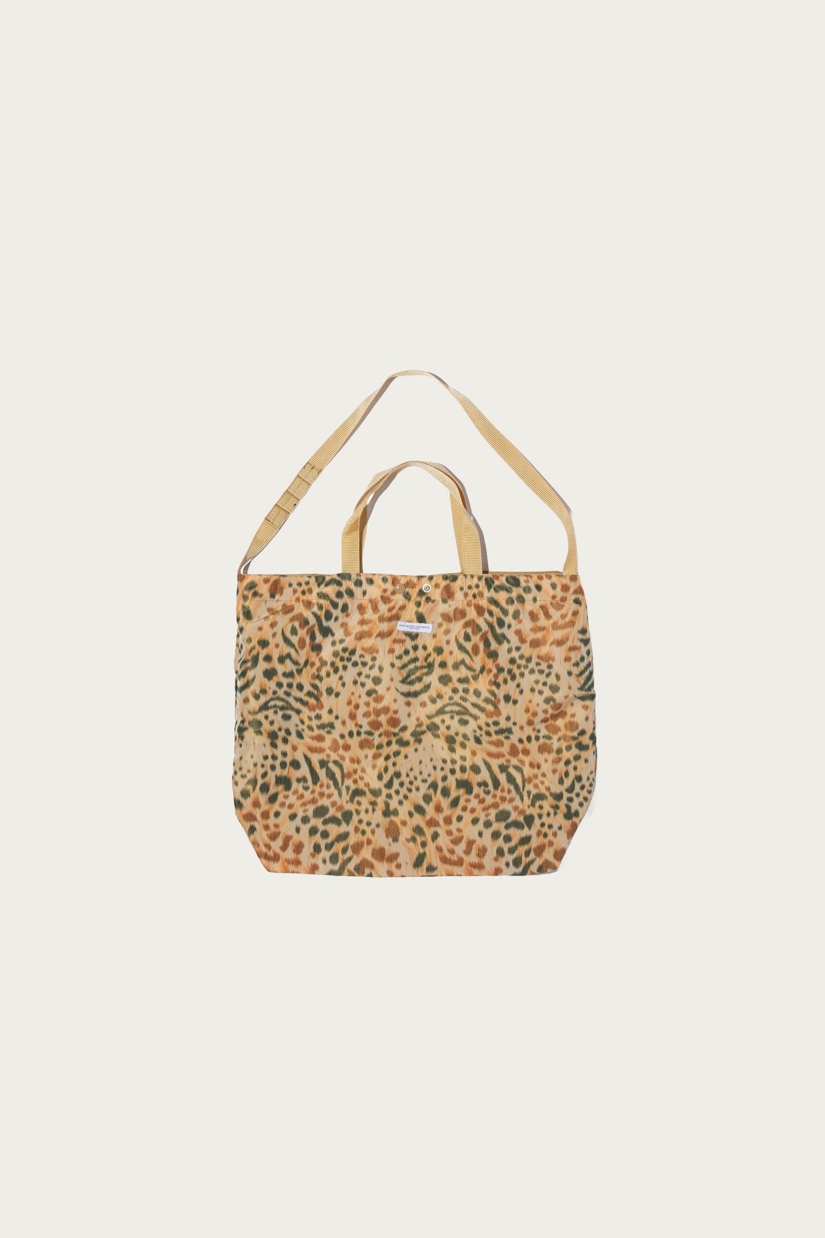 Engineered Garments - Carry All Tote Reversible - Brown Polyester Leopard Print - Canoe Club