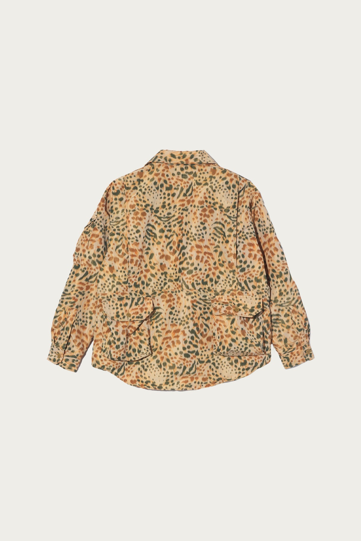 Engineered Garments - Explorer Shirt Jacket - Brown Polyester Leopard - Canoe Club