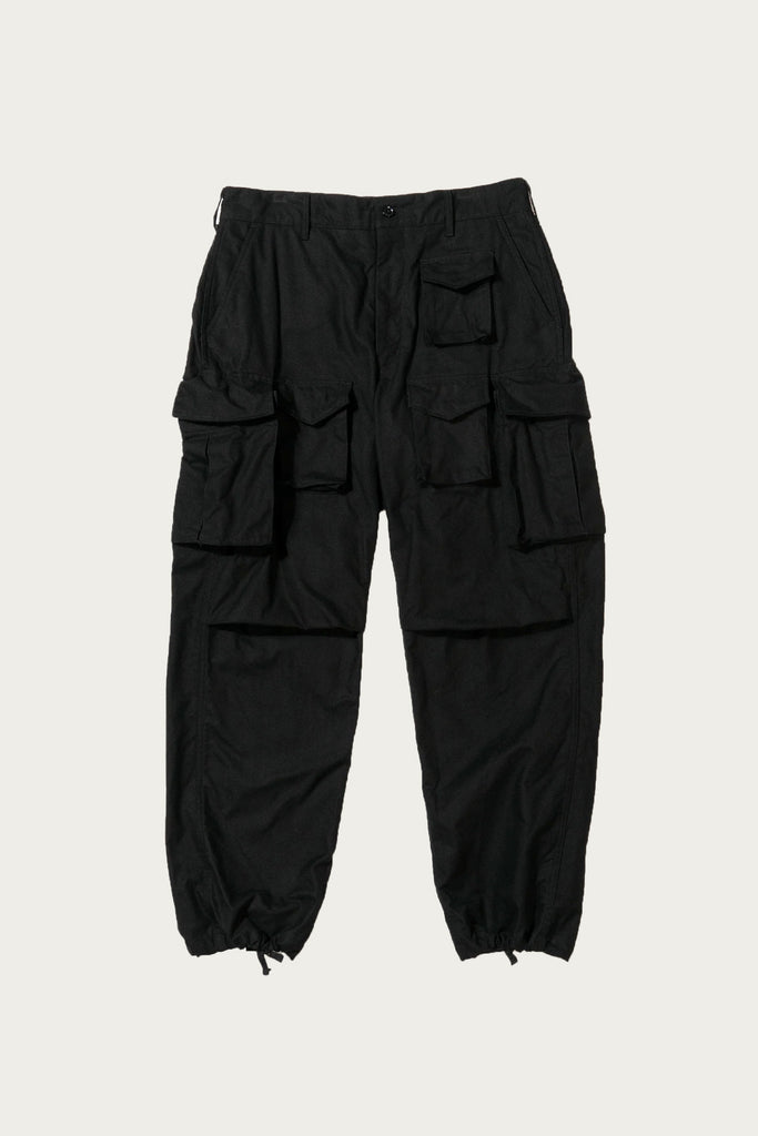 Engineered Garments - FA Pant - Black Cotton Brushed Herringbone - Canoe Club