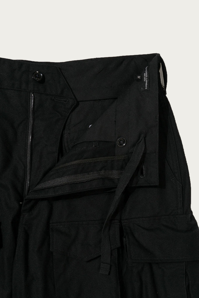 Engineered Garments - FA Pant - Black Cotton Brushed Herringbone - Canoe Club