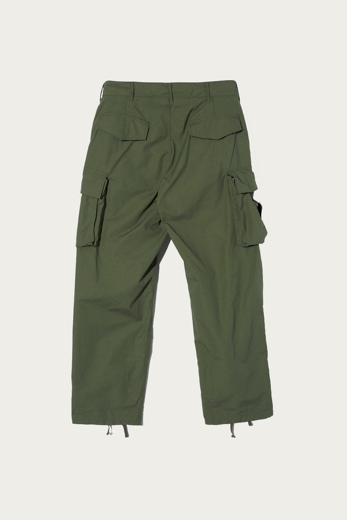 Engineered Garments - FA Pant - Olive Cotton Ripstop - Canoe Club