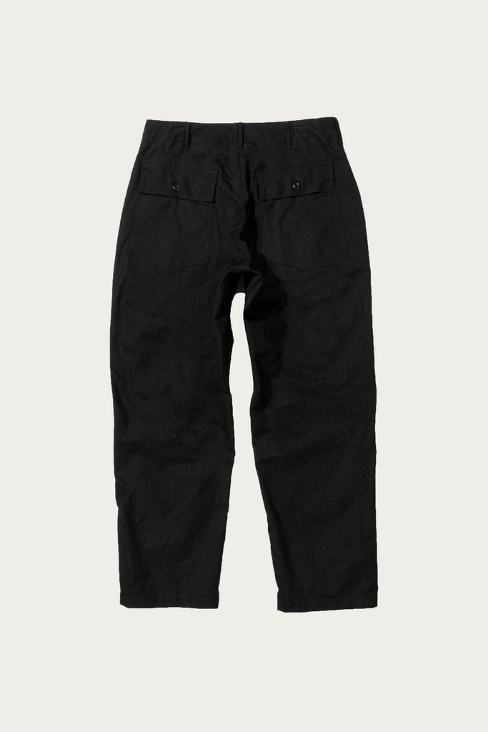 Engineered Garments - Fatigue Pant - Black Cotton Brushed Herringbone - Canoe Club