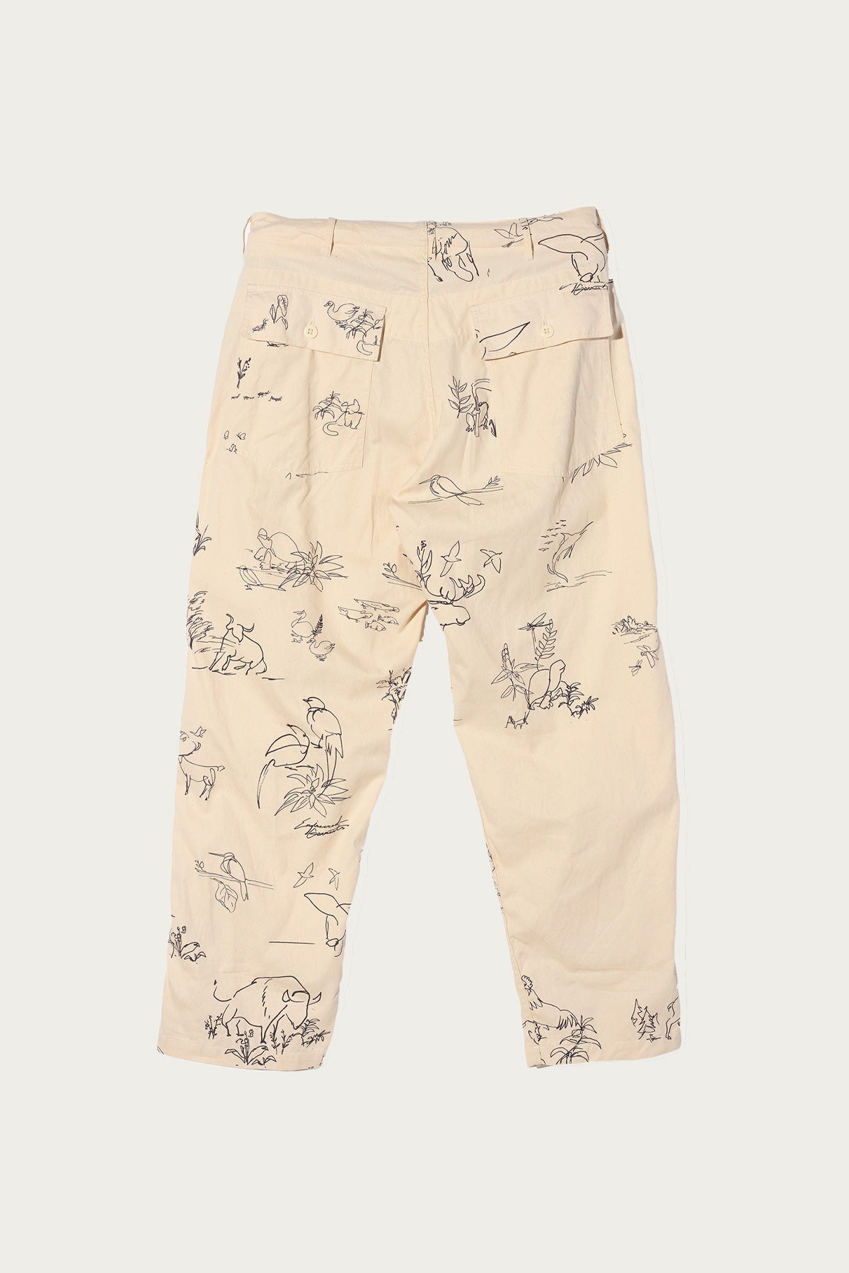 Engineered Garments - Fatigue Pant - Natural Animal Print 6.5oz Natural Twill - Canoe Club