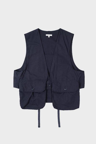 トップス Engineered garments Fowl vest S Engineered Garments Ripstop Fowl Vest, Red – Glasswing