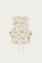 Engineered Garments - Fowl Vest - Natural Animal Print 6.5oz Flat Twill - Canoe Club