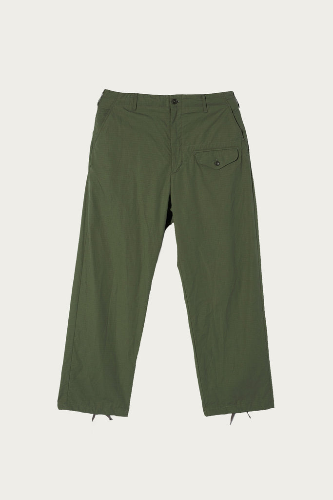 Engineered Garments - Gurkha Pant - Olive Cotton Ripstop - Canoe Club