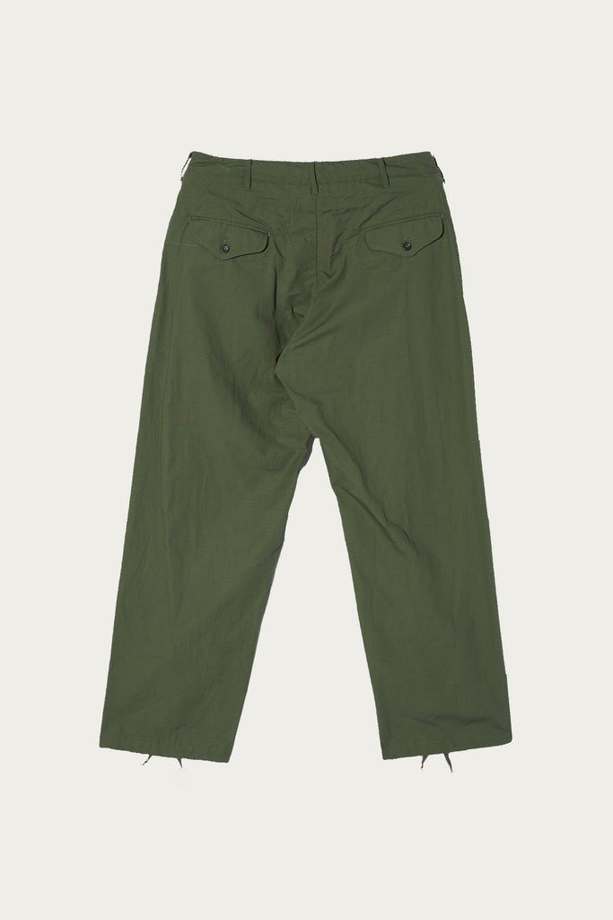 Engineered Garments - Gurkha Pant - Olive Cotton Ripstop - Canoe Club