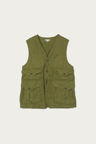 Engineered Garments - Hunting Jacket Vest - Olive CL Java Cloth - Canoe Club