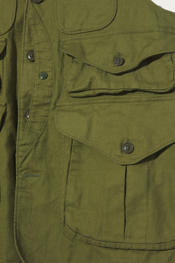 Engineered Garments - Hunting Jacket Vest - Olive CL Java Cloth - Canoe Club