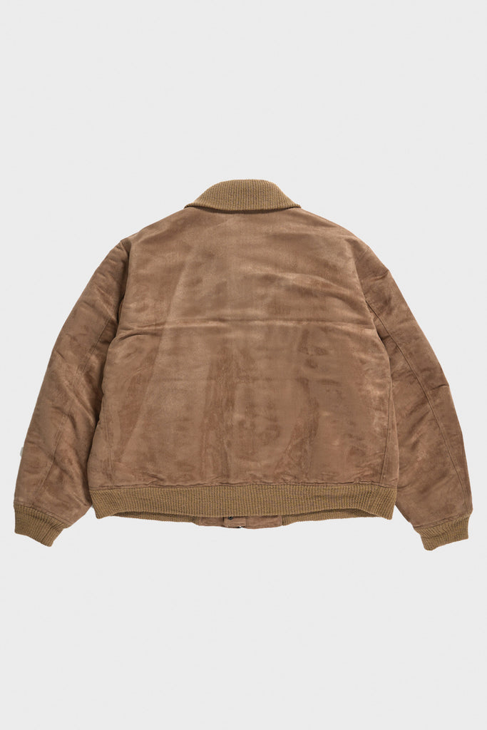 Engineered Garments - LL Jacket - Khaki Polyester Fake Suede - Canoe Club