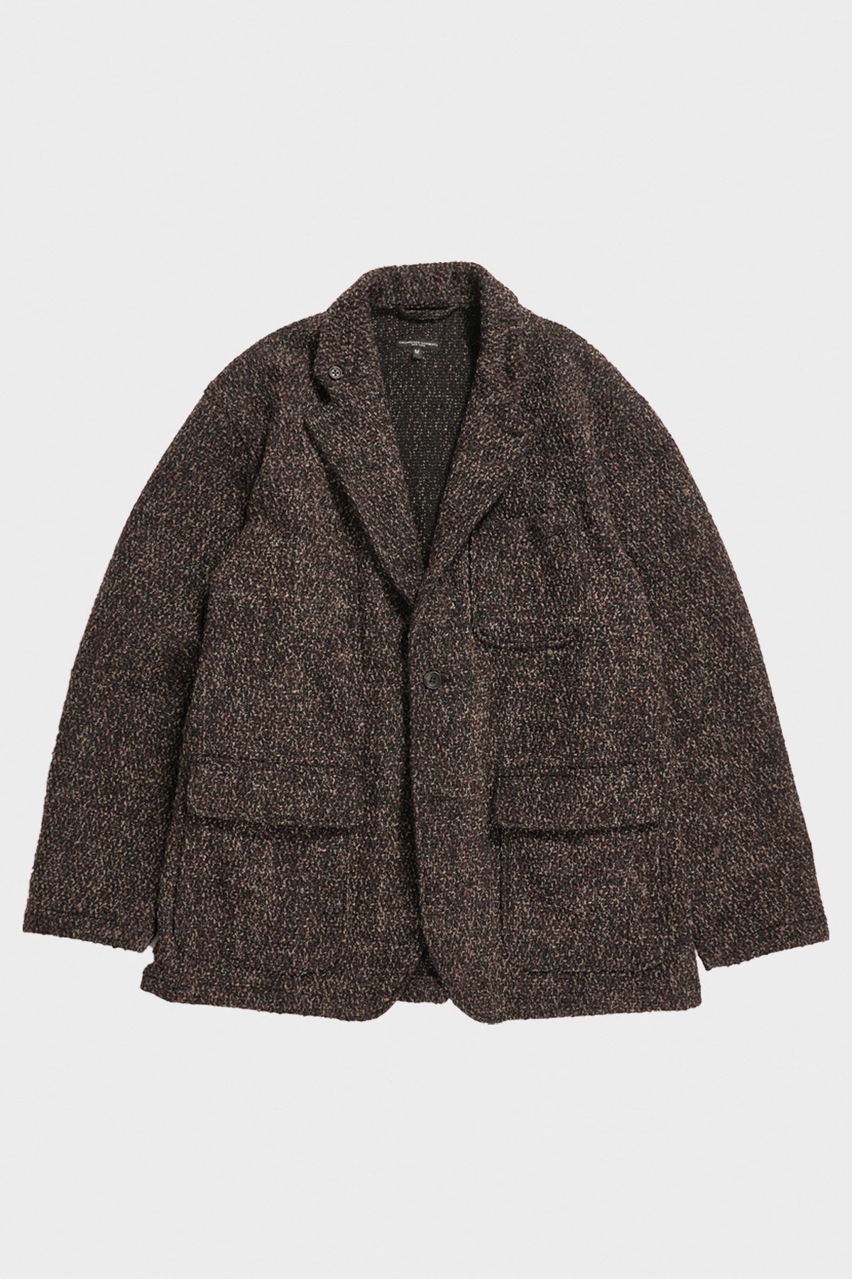 Engineered Garments Loiter Jacket | Dk Brown Polyester Wool Tweed