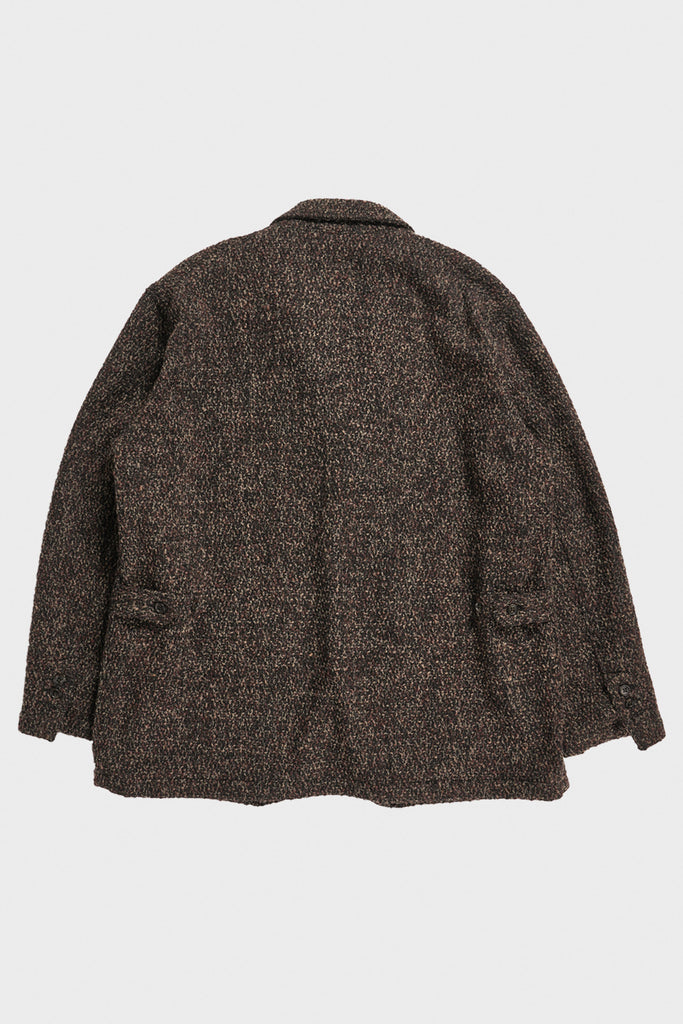 Engineered Garments - Loiter Jacket - Dark Brown Polyester Wool Tweed Boucle - Canoe Club