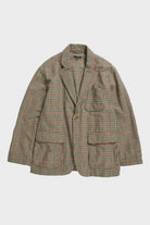 Engineered Garments - Loiter Jacket - Khaki Acrylic Wool Gunclub Check - Canoe Club