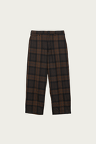 Engineered Garments - Officer Pant - Brown/Black Worsted Wool Plaid - Canoe Club