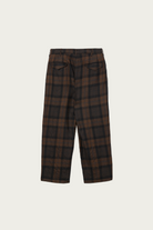 Engineered Garments - Officer Pant - Brown/Black Worsted Wool Plaid - Canoe Club