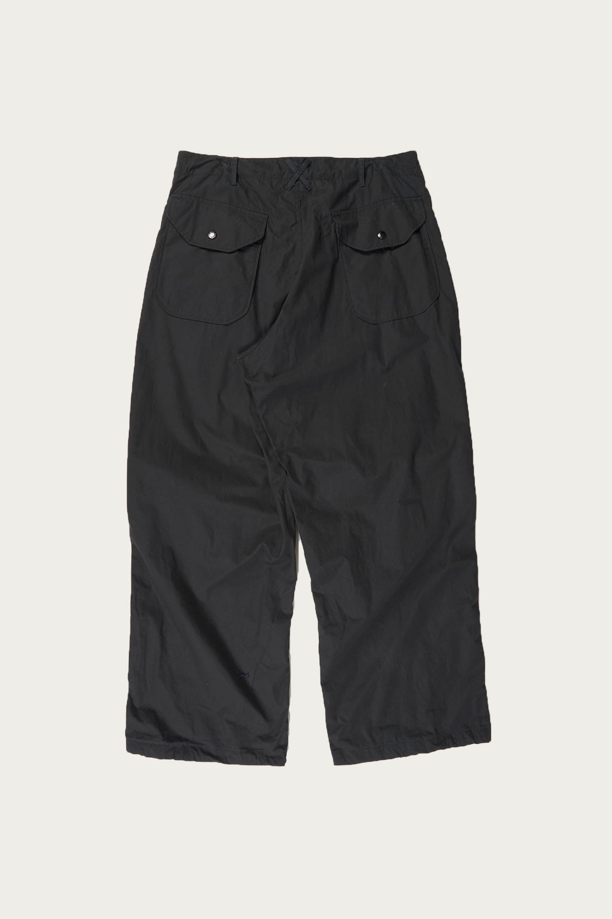 Engineered Garments Over Pant | Black Cotton Duracloth Poplin