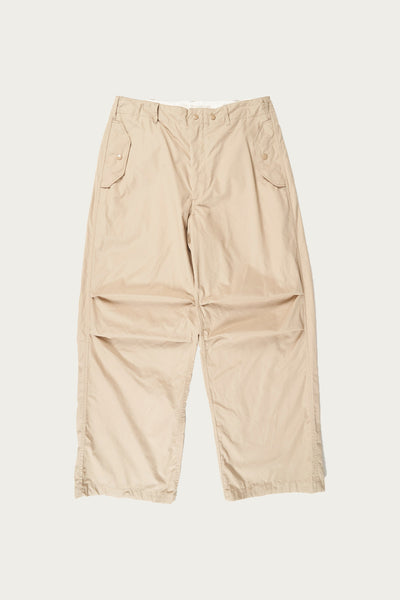 Over Pant - Khaki Cotton Duracloth Poplin