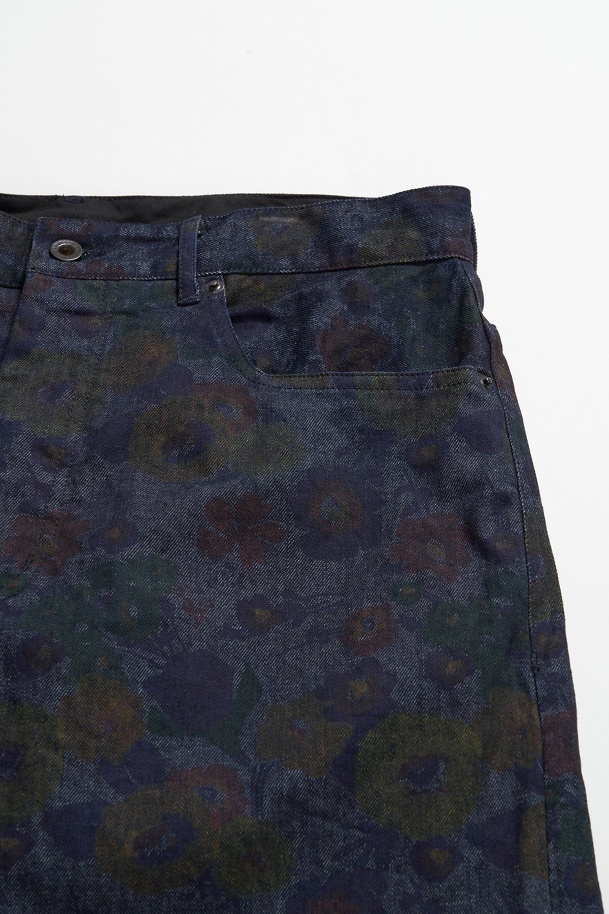 Engineered Garments - RF Jeans - Indigo Floral Print Denim - Canoe Club