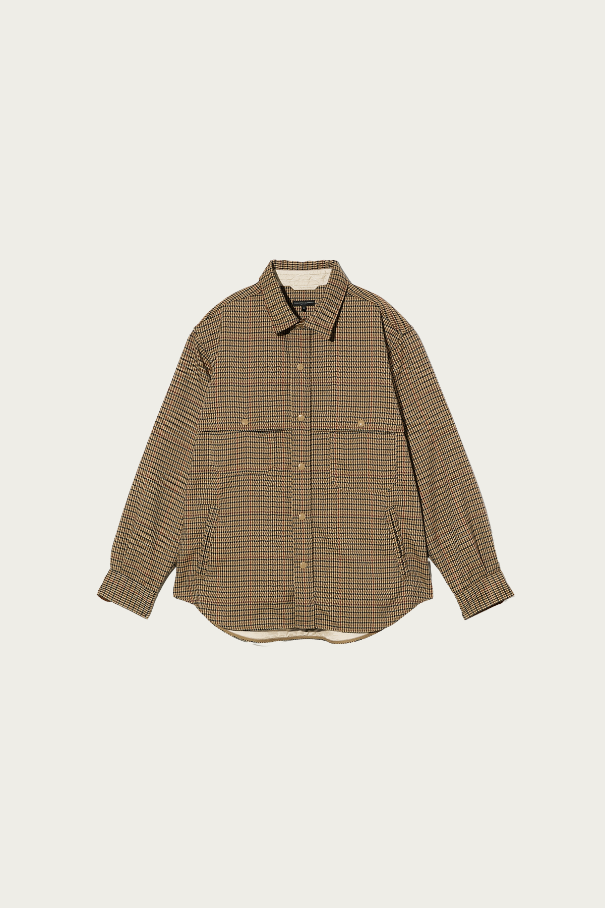 Engineered Garments - Stag Shirt Jacket - Brown Polyester Gunclub Check - Canoe Club