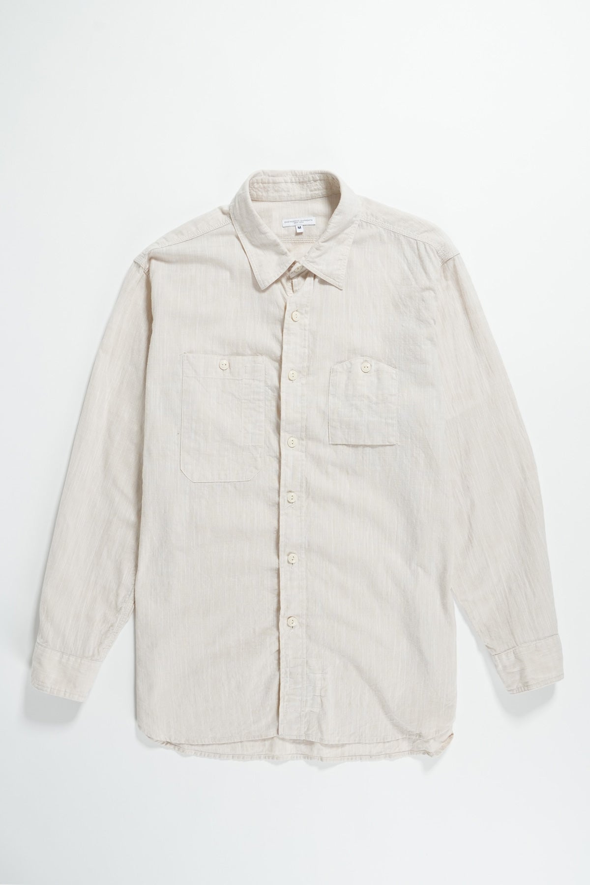 Engineered Garments - Work Shirt - Beige Cotton Slub - Canoe Club