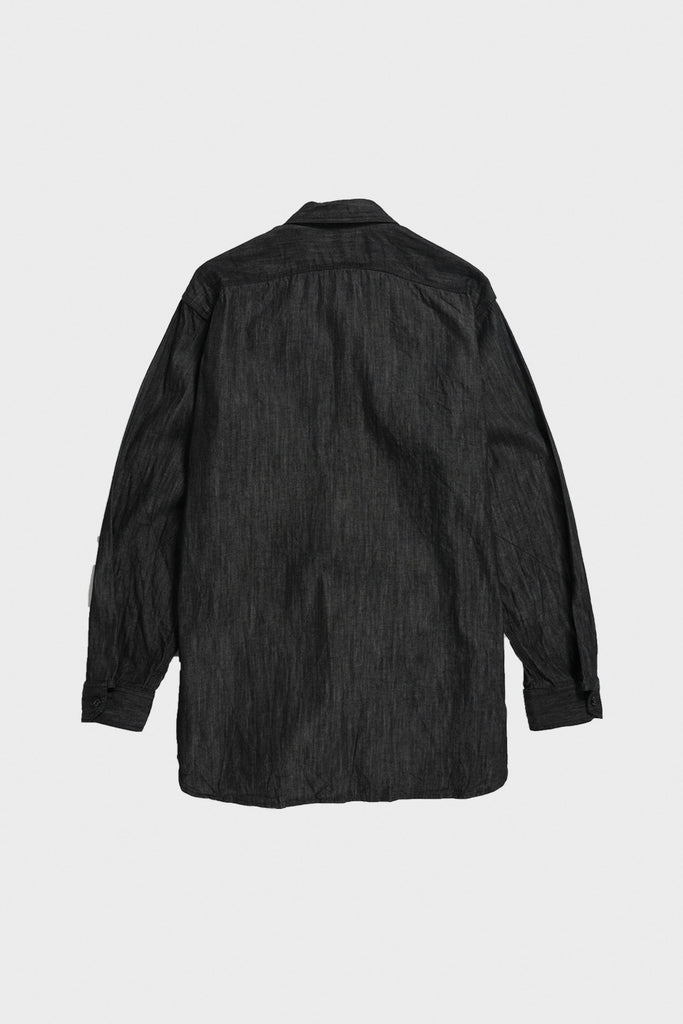 Engineered Garments - Work Shirt - Black Cotton Denim Shirting - Canoe Club
