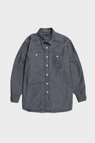 Engineered Garments - Work Shirt - Blue Cotton Chambray - Canoe Club