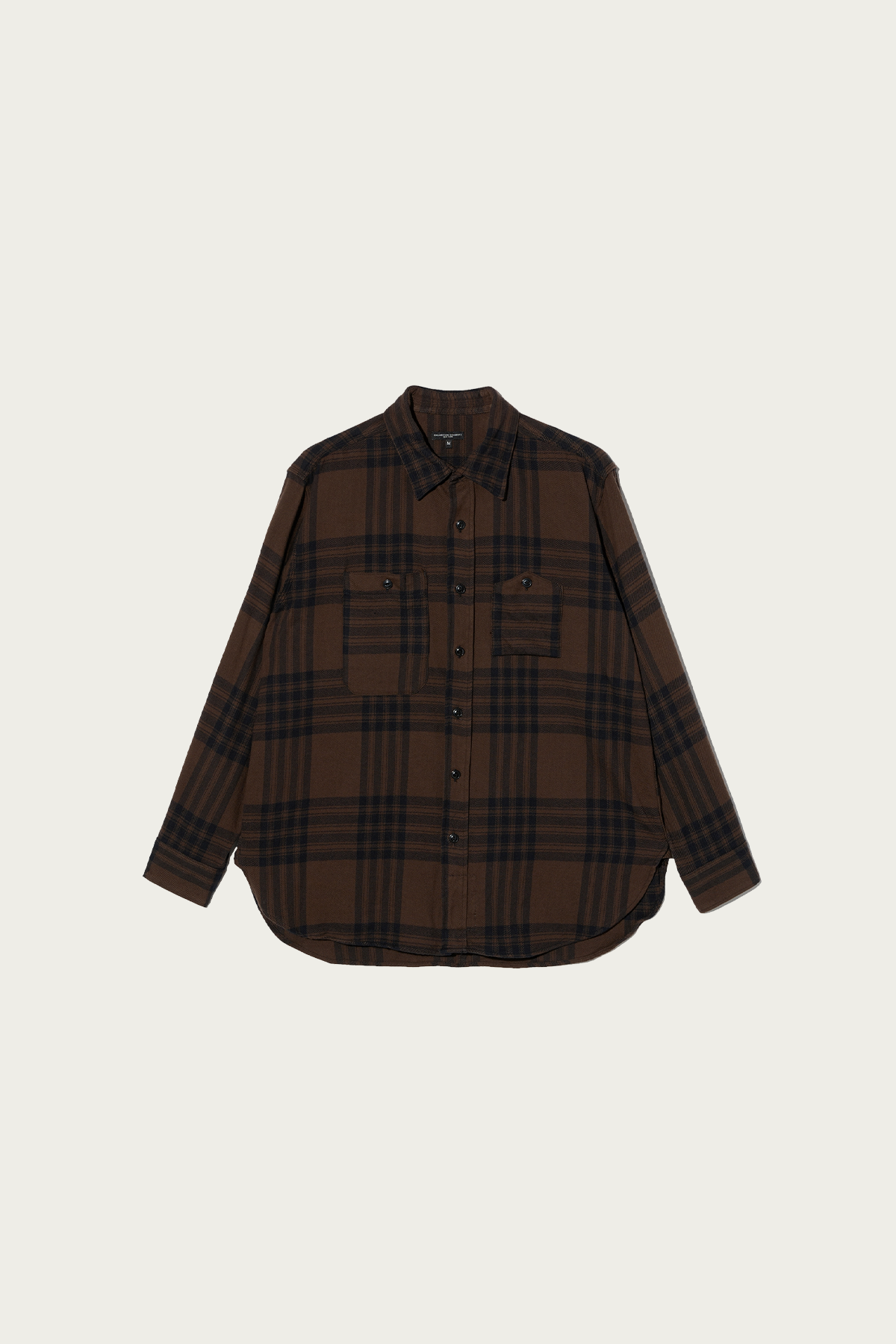 Engineered Garments - Work Shirt - Brown/Black Cotton Flannel Plaid - Canoe Club